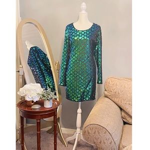 Long sleeve sequin bodycon forever 21 mini dress